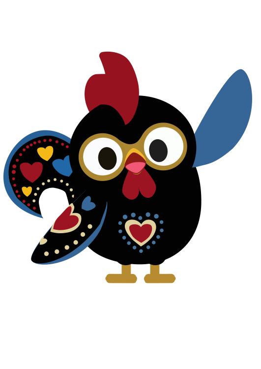 Galo, the Galito rooster mascot